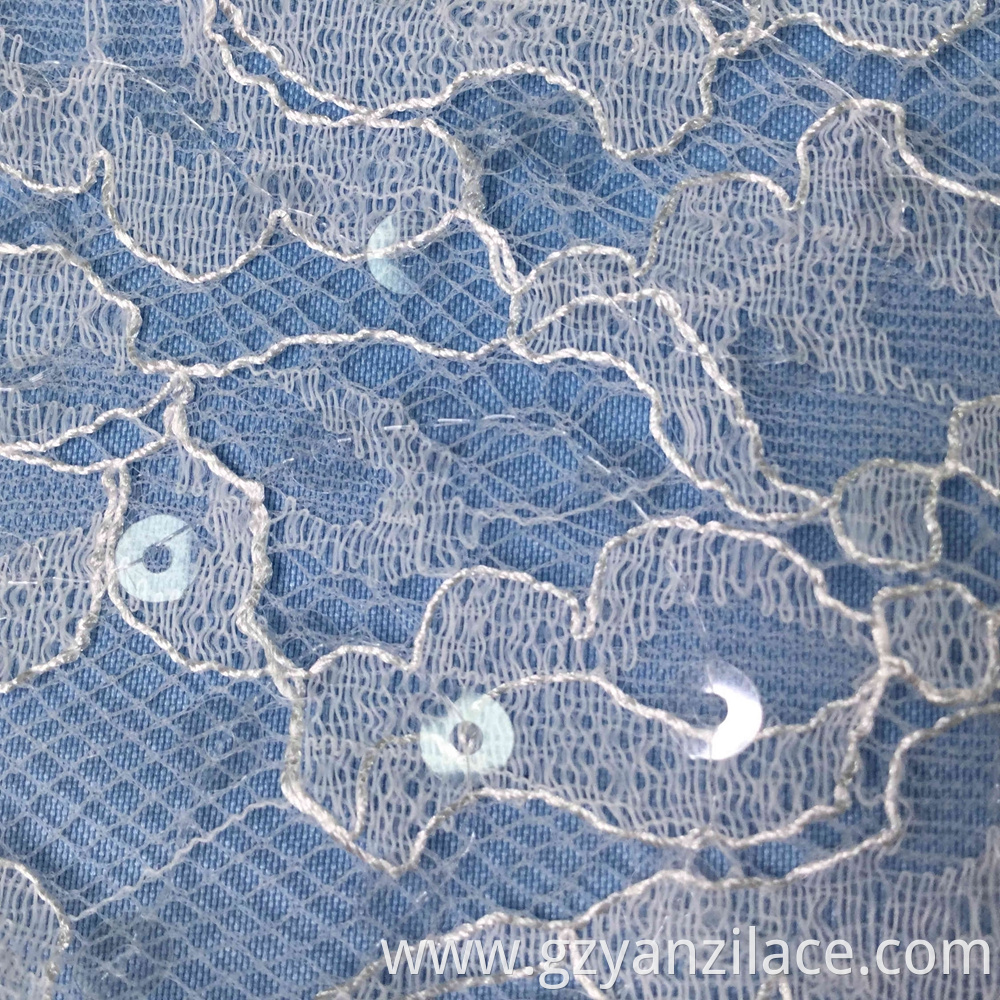 White French Lace Fabric